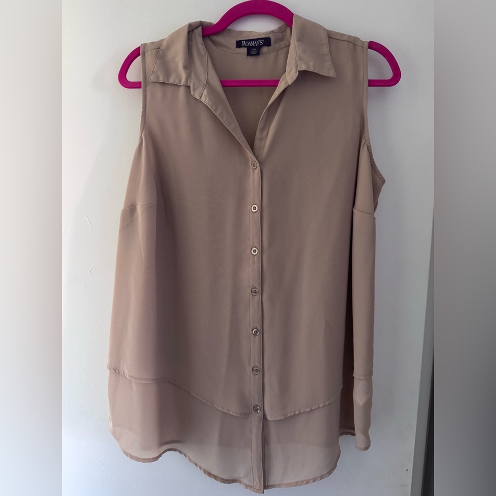 Roaman's Beige and Fuchsia Apparel